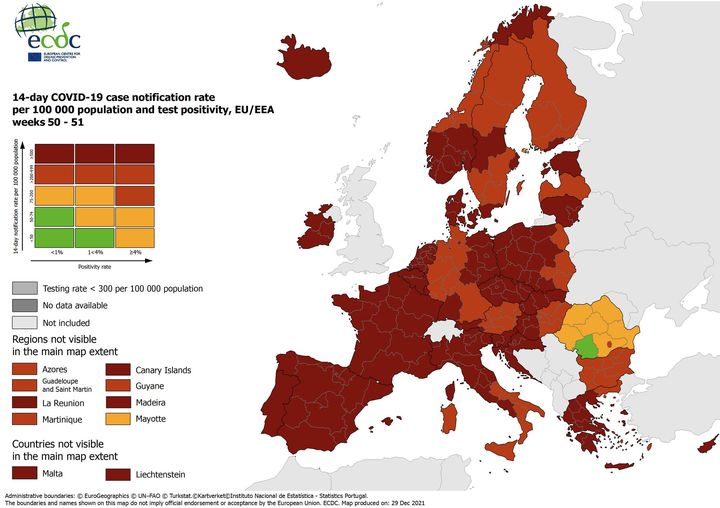 Portugal classificado com risco muito elevado por centro europeu de controlo de doenças